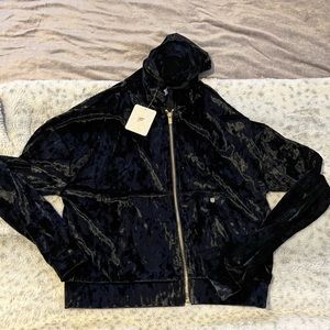 Fabletics || NWOT Velvet Full-Zip Hoodie (S)